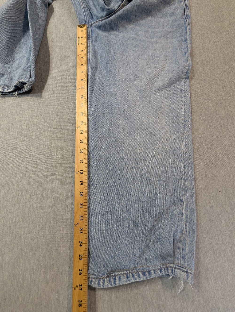 Garage Light Blue Wide Leg Jeans - Picture 13 of 14